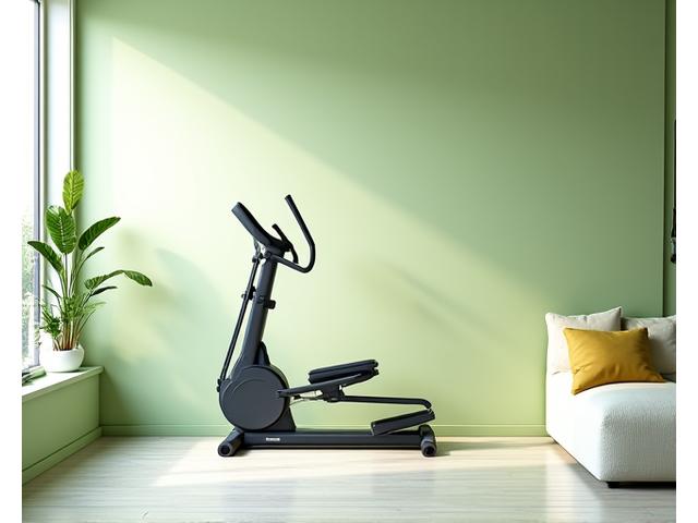 Compact, Low-Impact Elliptical Trainer